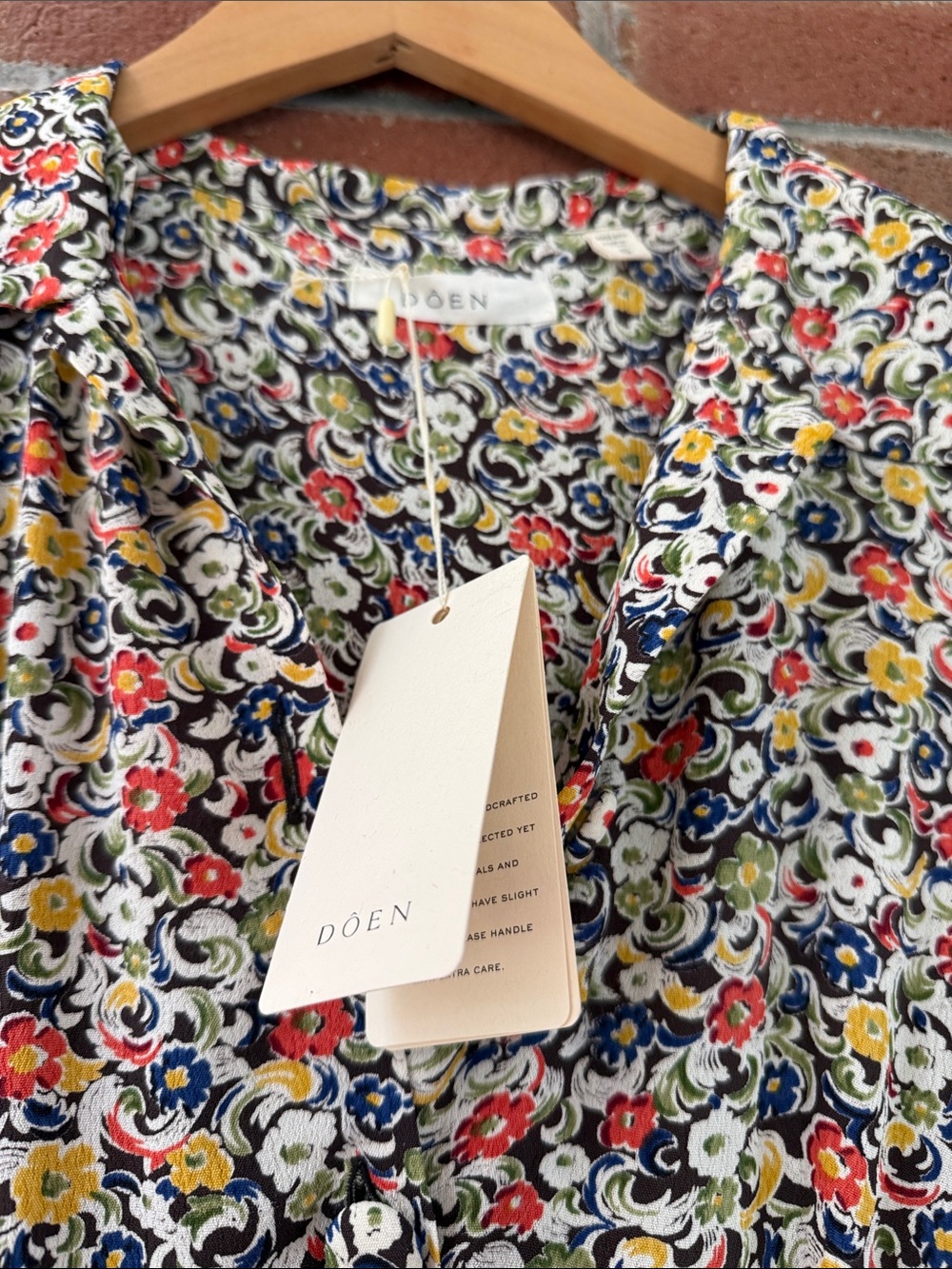 Doen Floral Maxi Dress in Multicolor ditsy print - Picture 2 of 6